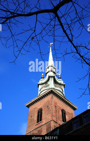 Tutti Hallows dalla torre Chiesa Londra Inghilterra Foto Stock