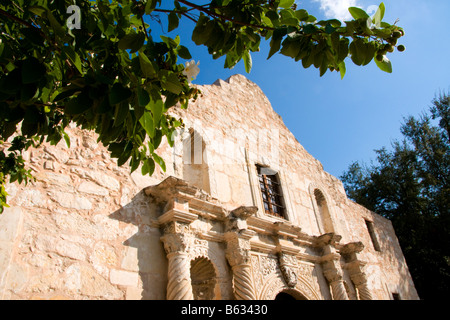 Missioni di San Antonio, l'Alamo (aka la missione di San Antonio de Valero), sito storico dello stato Foto Stock