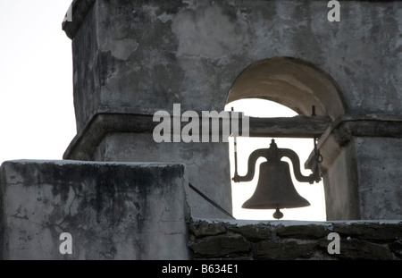 Missioni di San Antonio, San Juan (aka la missione di San Juan Capistrano) campanile, sito storico dello stato Foto Stock