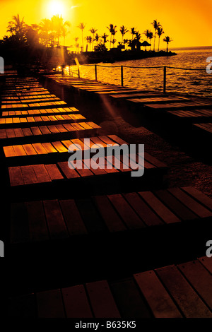 Passeggiata sul mare, Islamorada, Florida Keys, Contea di Monroe, Florida, Stati Uniti d'America Foto Stock