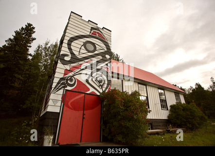 Nativo Lodge at Kitsumkalum Parco Provinciale in British Columbia Foto Stock