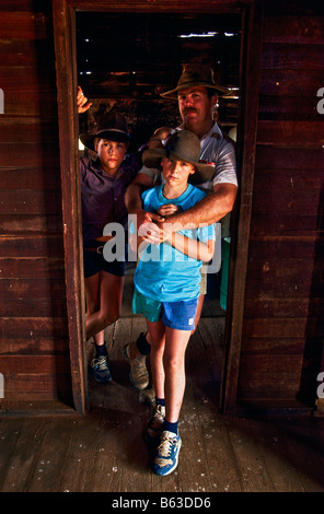 L'agricoltore e figli, Australia Foto Stock