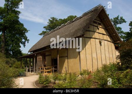 Giapponese Minka House di Kew Royal Botanic Gardens Richmond London GB UK Foto Stock