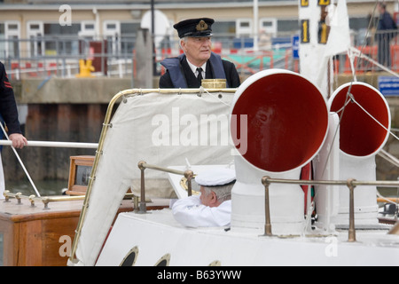 Potenza vapore - Old Gaffers Festival Yarmouth Isola di Wight Foto Stock