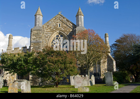 La Chiesa Parrocchiale di San Santa Maria Vergine nella storica Cinque Ports città di segala East Sussex Foto Stock