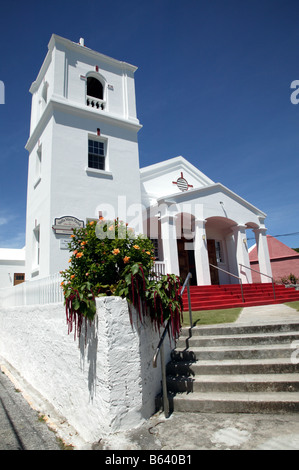 Inquadratura della chiesa Stella Maris, Duca di Clarence Road, San Giorgio, Bermuda Foto Stock