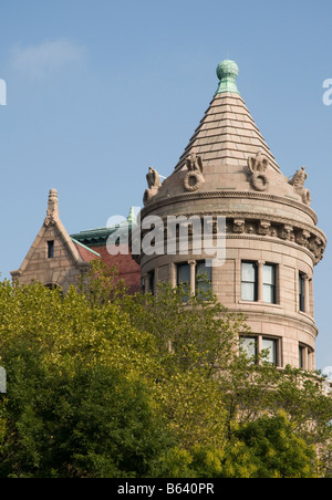 La torretta del Museo Americano di Storia Naturale sulla Upper West Side di Manhattan, New York, Stati Uniti d'America Foto Stock