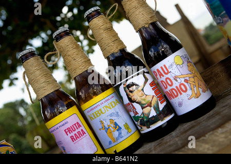 Il Brasile, Olinda, piccola terrazza esterna di vendita bevande afrodiasic Foto Stock