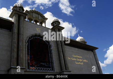Gurdwara Sri Guru Singh Sabha, Southall West London REGNO UNITO Foto Stock