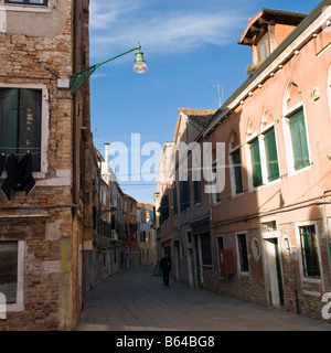 Salizzada Stretta at Campo di Ruga, Sestiere Castello Venice Italy Foto Stock