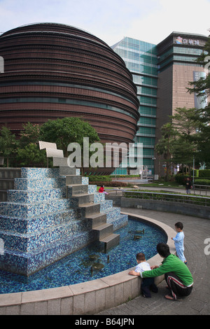 Taipei Taiwan Core Pacific City Living Mall Foto Stock