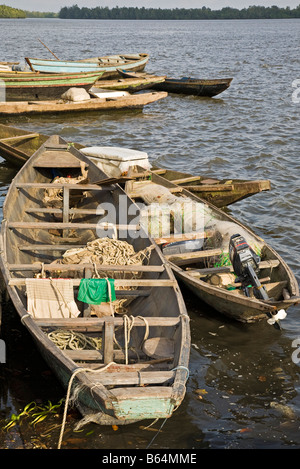 Pirogue Douala Camerun Africa Foto Stock