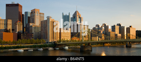 Skyline di Pittsburgh Pennsylvania Foto Stock