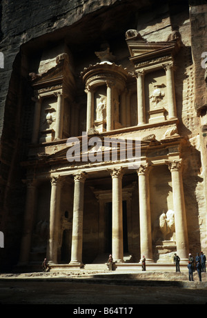 Il Tesoro nell'antica città di Petra in Giordania 1983 Foto Stock