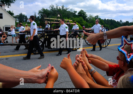 4 di luglio parade Londonderry Vermont Foto Stock