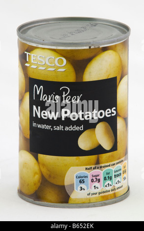 Maris Peer di nuovo le patate in una possibile da Tesco venduti nel Regno Unito Foto Stock