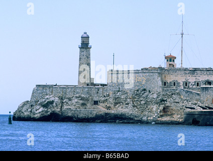 El Morro, Castillo de los Tres Reyes del Morro avana cuba Foto Stock