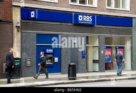 Royal bank of Scotland Tottenham court road branch Foto Stock