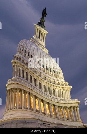 Cupola del Campidoglio di Washington DC humorously deformato alterazione digitale Foto Stock