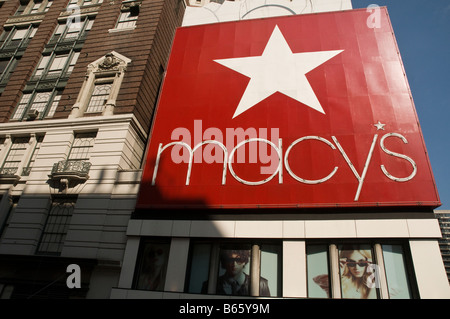 I grandi magazzini Macy Manhattan New York STATI UNITI D'AMERICA Foto Stock