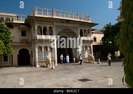 Palazzo della città. Jaipur. Il Rajasthan. India Foto Stock