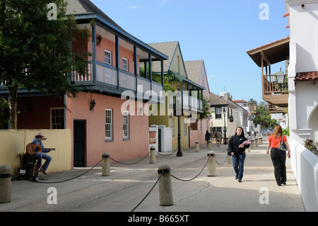 Sant'Agostino Florida USA turisti in questa storica città Florida America USA Foto Stock