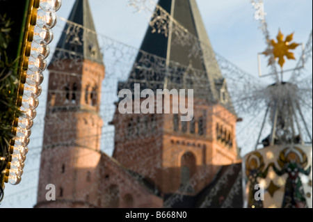 Scene da un tedesco mercatino di Natale Foto Stock