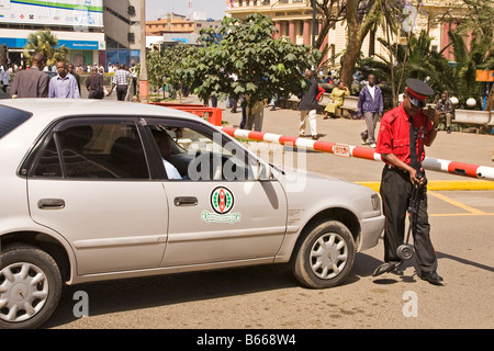 Il controllo di sicurezza centrale di Nairobi Kenya Africa Foto Stock