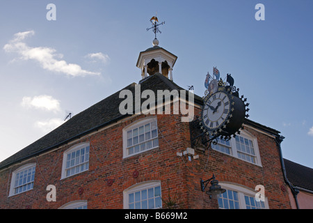 Orologio Tolsey, Wotton-under-Edge Gloucestershire in Inghilterra Foto Stock