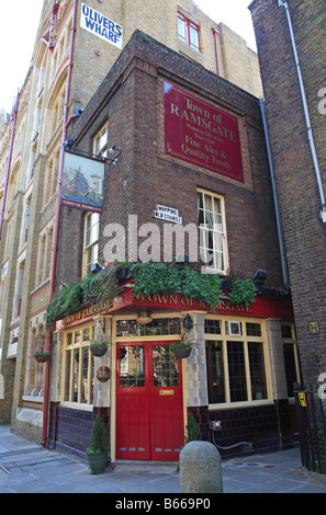 Città di Ramsgate Pub, Wapping High Street Foto Stock