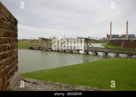 Tilbury Fort sul Tamigi vicino a Londra Tilbury Essex England Regno Unito. Foto Stock