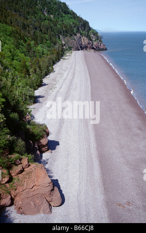 Melvin spiaggia sulla baia di Fundy, New Brunswick Foto Stock