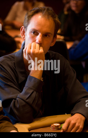 Allen Cunningham al 2008 World Poker Tour Festa Al Lago torneo di poker al Bellagio Resort and Casino Las Vegas Nevada Foto Stock