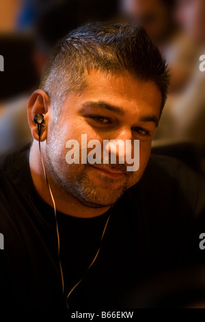 Shawn Sheikhan al 2008 World Poker Tour Festa Al Lago torneo di poker al Bellagio Resort and Casino Las Vegas Nevada Foto Stock