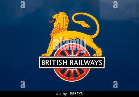 Sir Nigel Gresley A4 Semplificare la locomotiva a vapore Crest Foto Stock