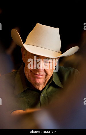 Doyle Brunson al 2008 World Poker Tour Festa Al Lago torneo di poker al Bellagio Resort and Casino Las Vegas Nevada Foto Stock