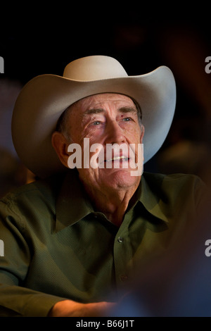 Doyle Brunson al 2008 World Poker Tour Festa Al Lago torneo di poker al Bellagio Resort and Casino Las Vegas Nevada Foto Stock