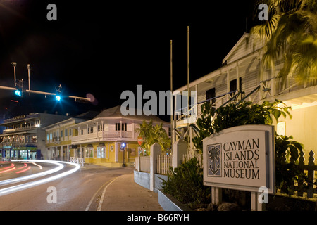 Isole Cayman Grand Cayman Island George Town Isole Cayman Museum di notte Foto Stock