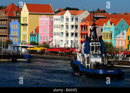 Porto di Willemstad Mar dei Caraibi Curacao Foto Stock