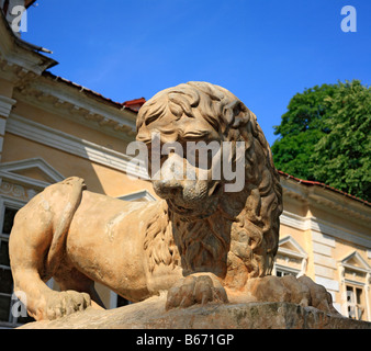 Palazzo (XVIII secolo), Samtchiki, Khmelnytskyi oblast (provincia), Ucraina Foto Stock