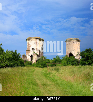 Resti del castello, Chervonohrad, Oblast di Leopoli (provincia), Ucraina Foto Stock