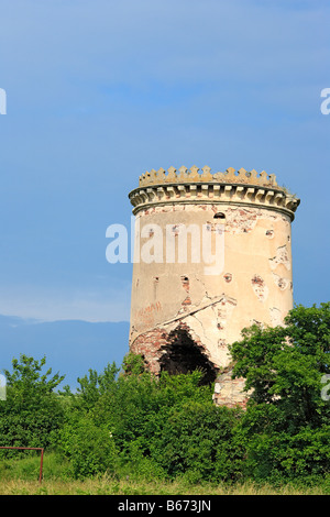 Resti del castello Chervonohrad Oblast di Leopoli provincia Ucraina Foto Stock