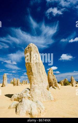 I pinnacoli nambung parco nazionale di Perth Foto Stock