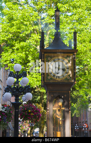 Orologio a vapore " Gas " Città di Vancouver " British Columbia " Canada Foto Stock