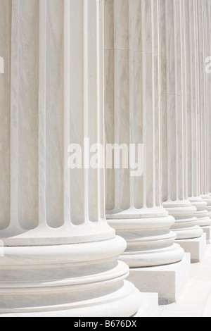 Colonne della Corte suprema degli Stati Uniti Foto Stock