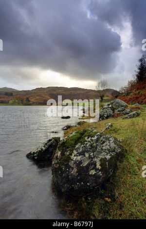 "Watendlath tarn', Parco Nazionale del Distretto dei Laghi, proprietà del National Trust. Cumbria. Foto Stock