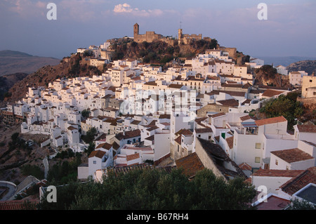 Casares, un paese in provincia di Malaga, Andalusia, Spagna Foto Stock