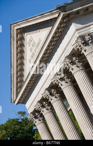 Colonne di Meininger Theater, Meiningen, Rhoen, Turingia, Germania Foto Stock