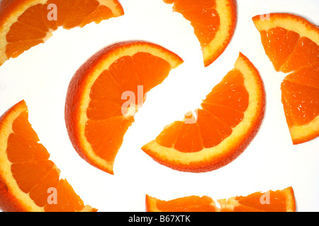 Aranci affettati Foto Stock