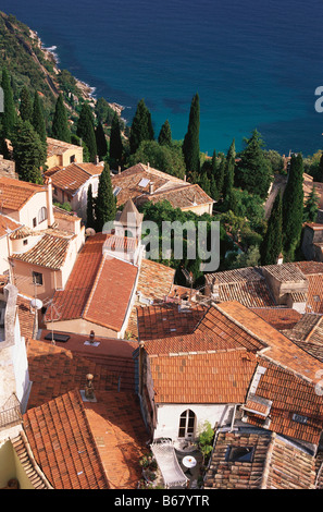 Roquebrune, Cote d'Azur, Alpes Maritimes, Provenza, Francia Foto Stock